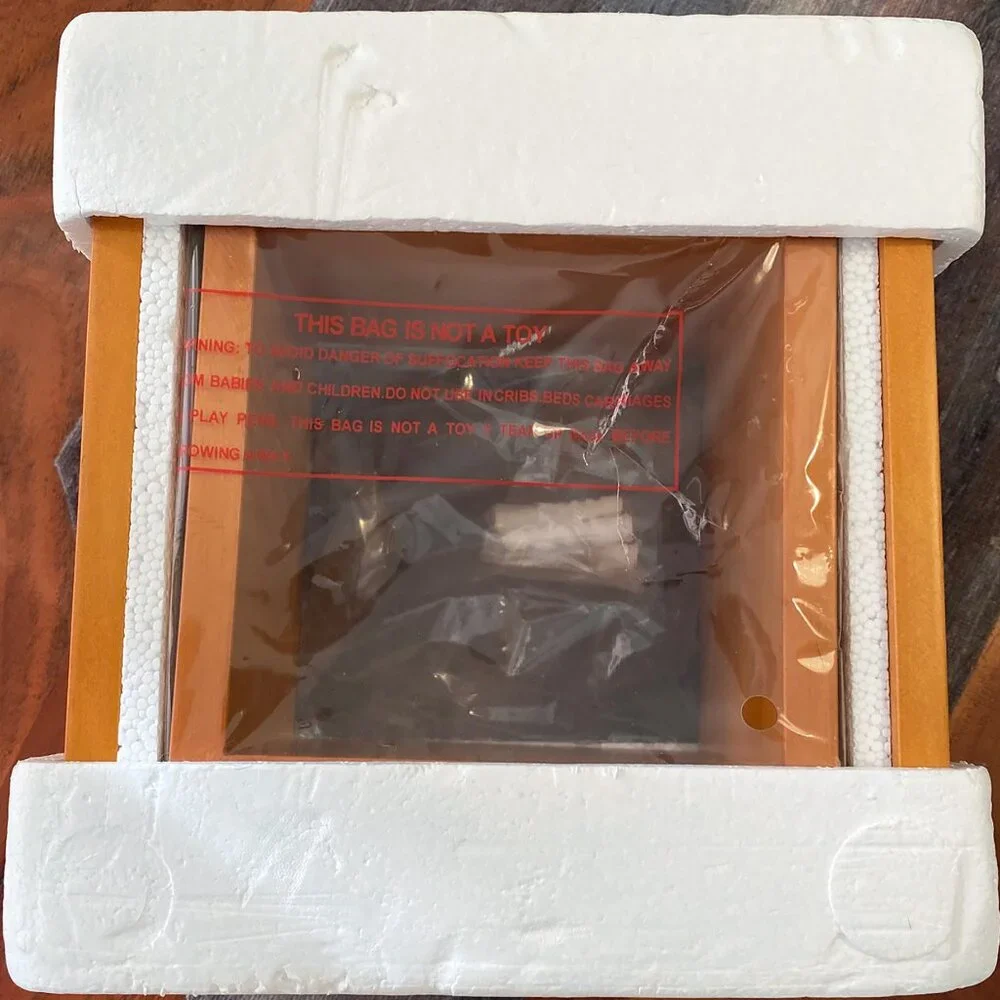 NIB Set of 2 Quality Wood Floating Cube Square Box Shelves Wall Decor 8